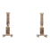 Modernistic silver plated bronze candle sticks Early 20th Century