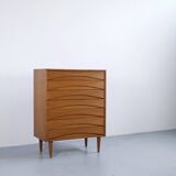 Niels Clausen teak chest of drawers 1960s niels clausen mobler odense
