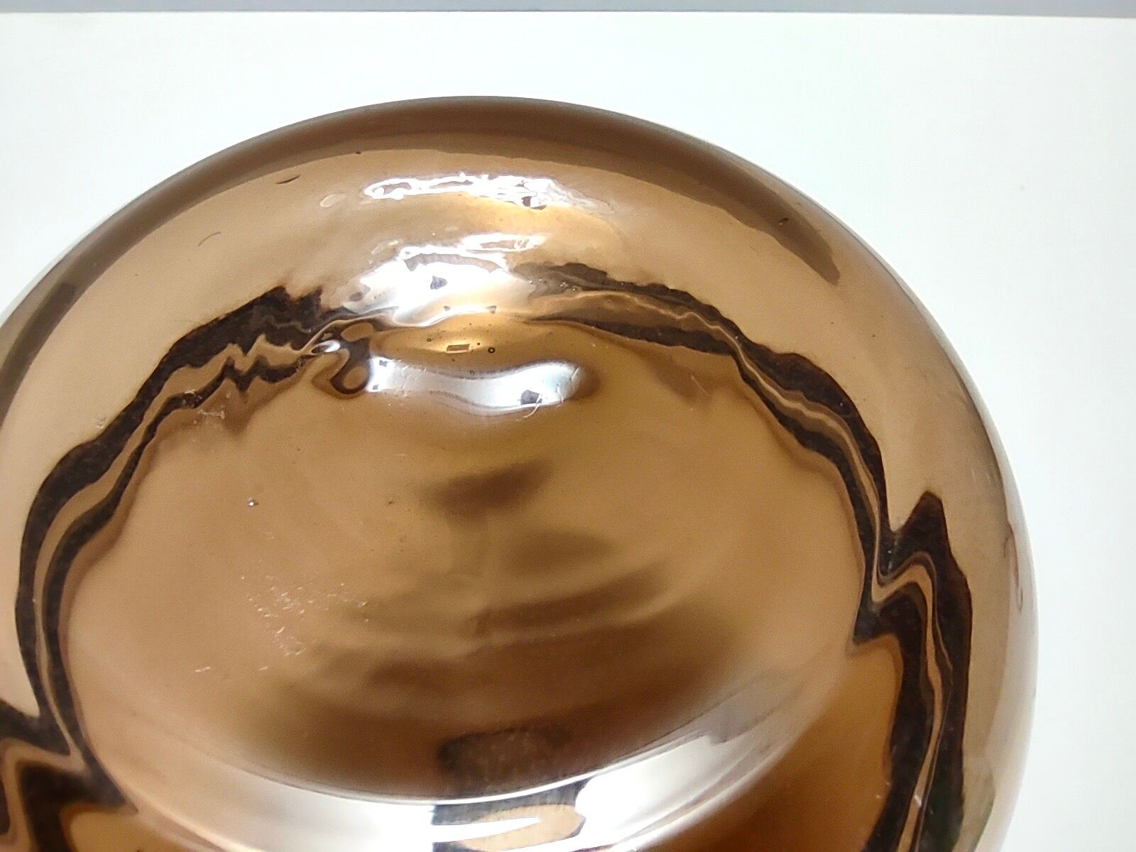 Postmodern brown incalmo murano glass vase