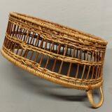 Rattan braided basket