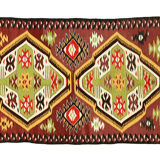 Anatolian handmade kilim rug 282 cm x 90 cm