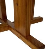 Vintage Design Pine Dining Table, Oval Table from the 1970s