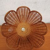 Vintage wicker pendant lamp