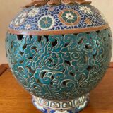 Vase cloisonné en forme de courge