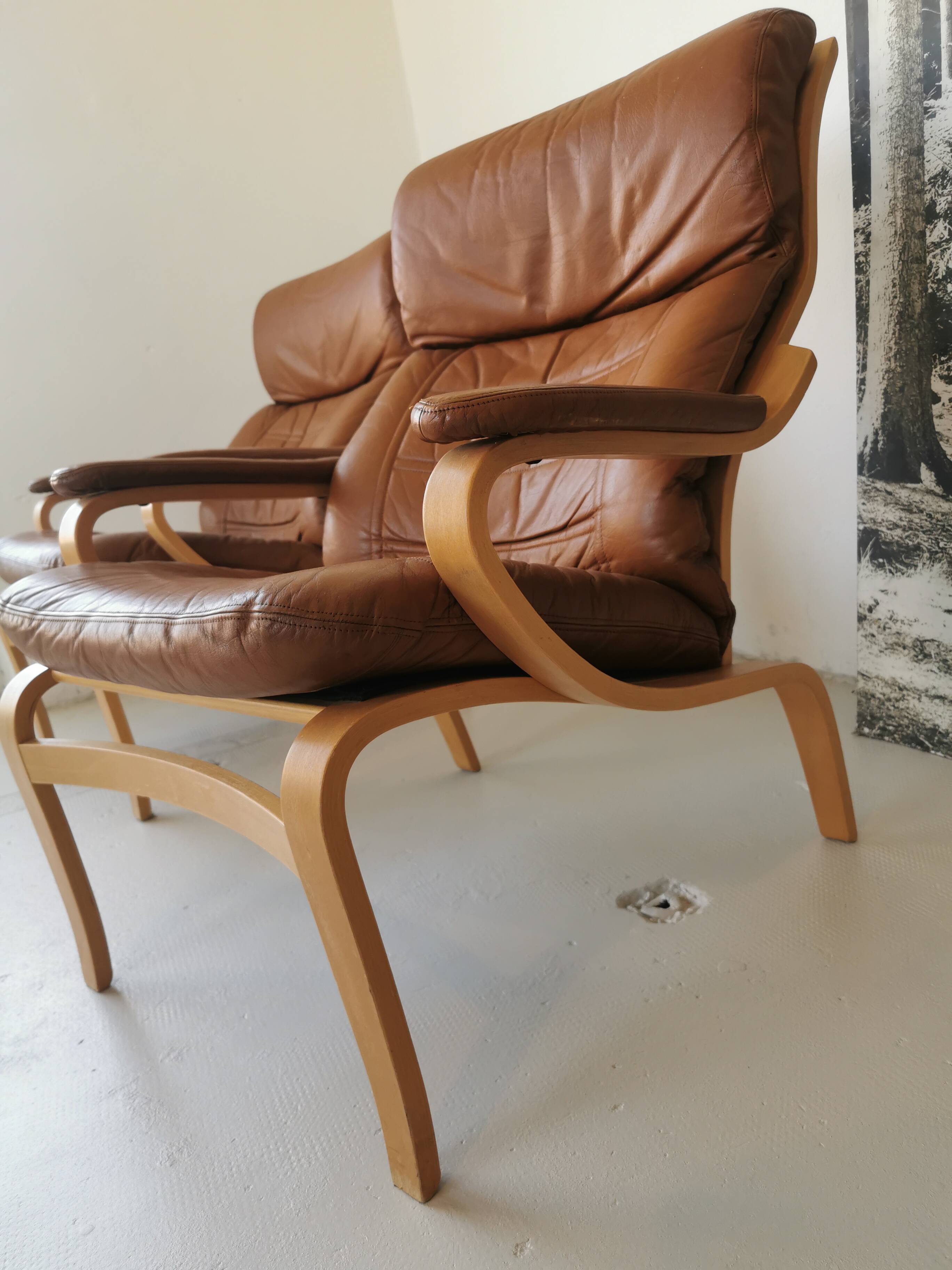 Pair of vintage Scandinavian armchairs