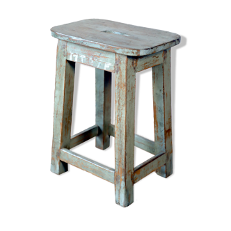 Old Burmese teak workshop stool
