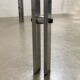 Solid steel and glass coffee table, 1960s