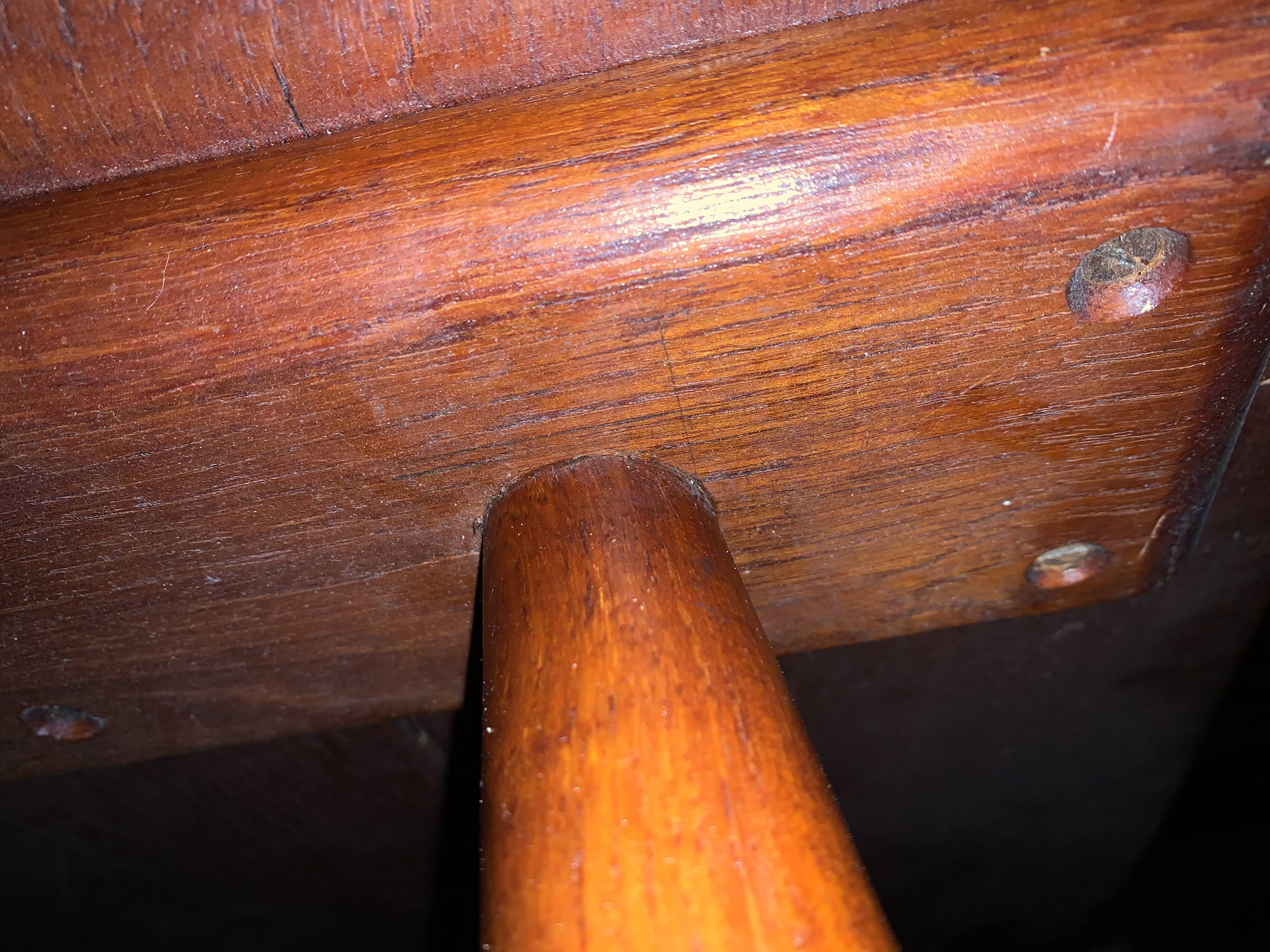 Ercol vintage solid teak meal table