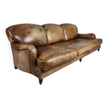 Howard & Sons English leather sofa – 20th century