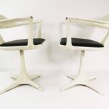 A pair of Space age chairs, Interlubke, designed by Konrad Schafer, Germany, 1960s.