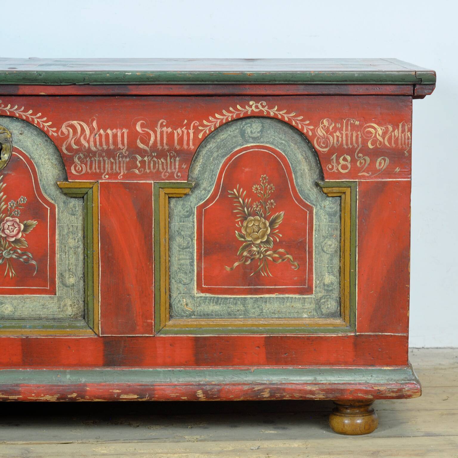 Folk-Art Bridal Chest, anno 1829