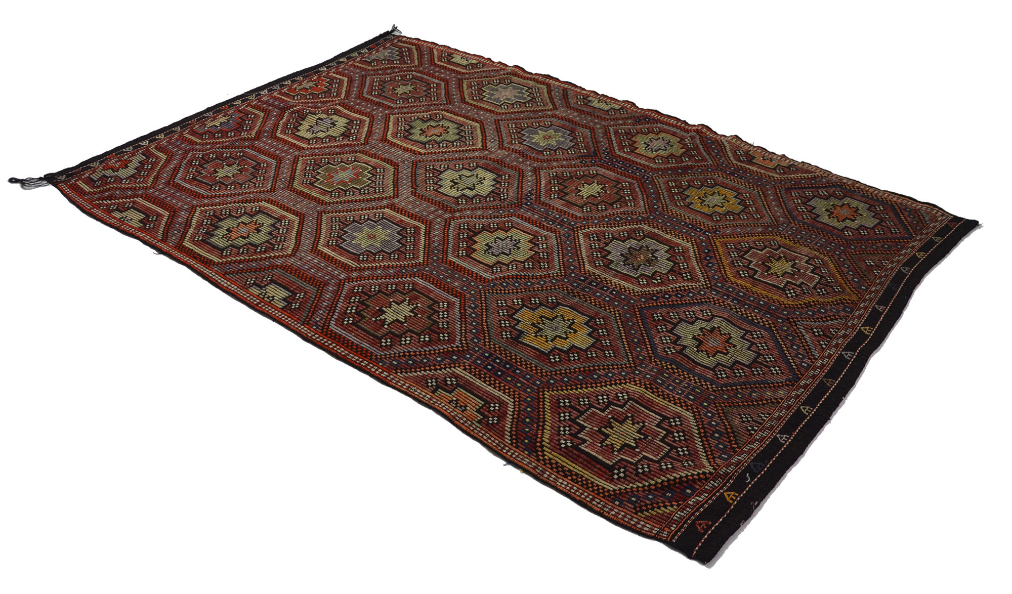 Anatolian handmade kilim rug 300 cm x 195 cm