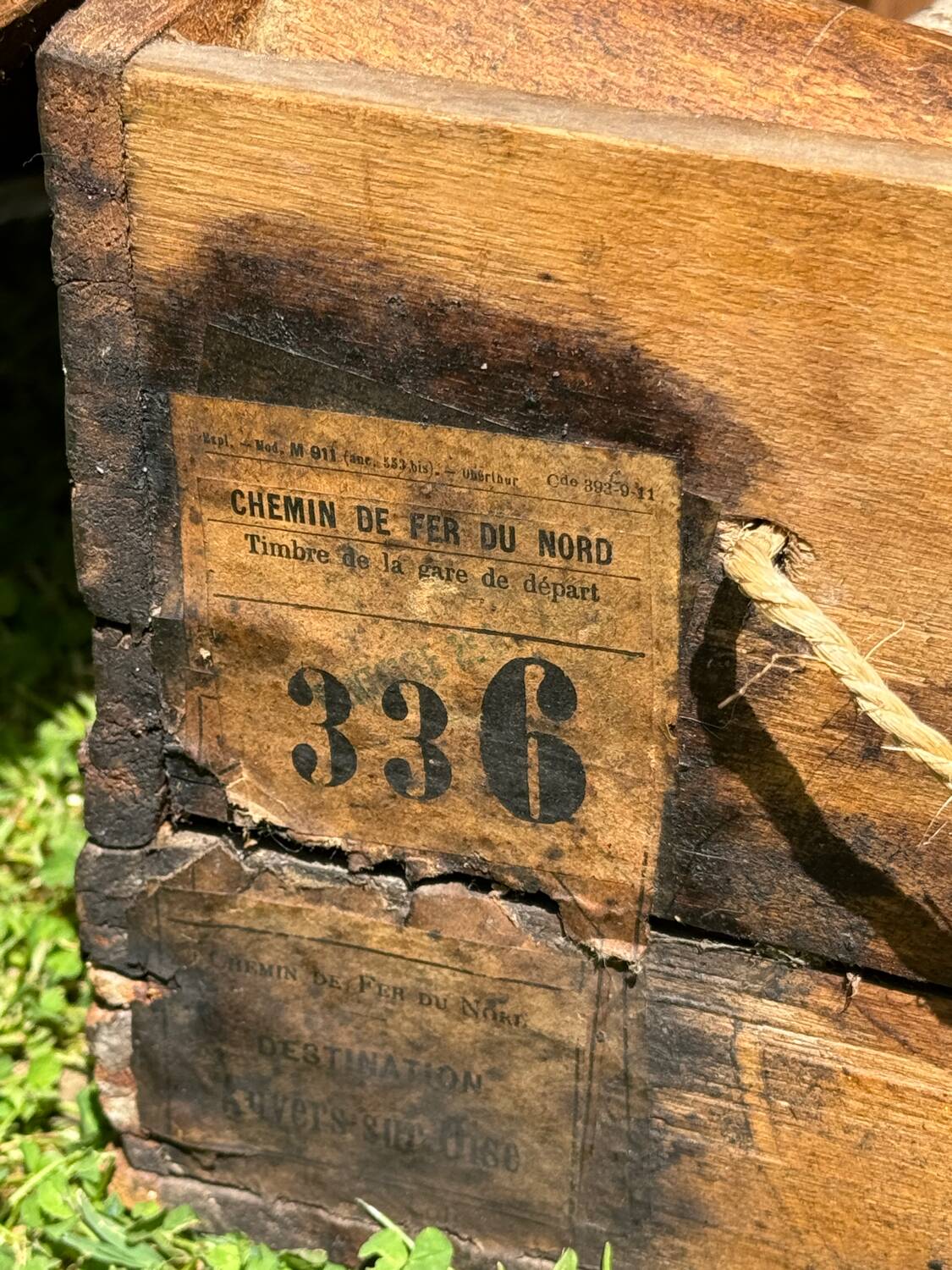 Old vintage wooden croquet game