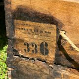 Old vintage wooden croquet game