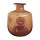 Vase en verre transparent violet