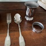 silver-plated baptism box Couzon