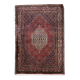 Tapis persan Bidjar vintage des années 1950, médaillon géométrique, 135 cm x 209 cm