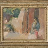 Plein air - Impressionist - Study of a lady