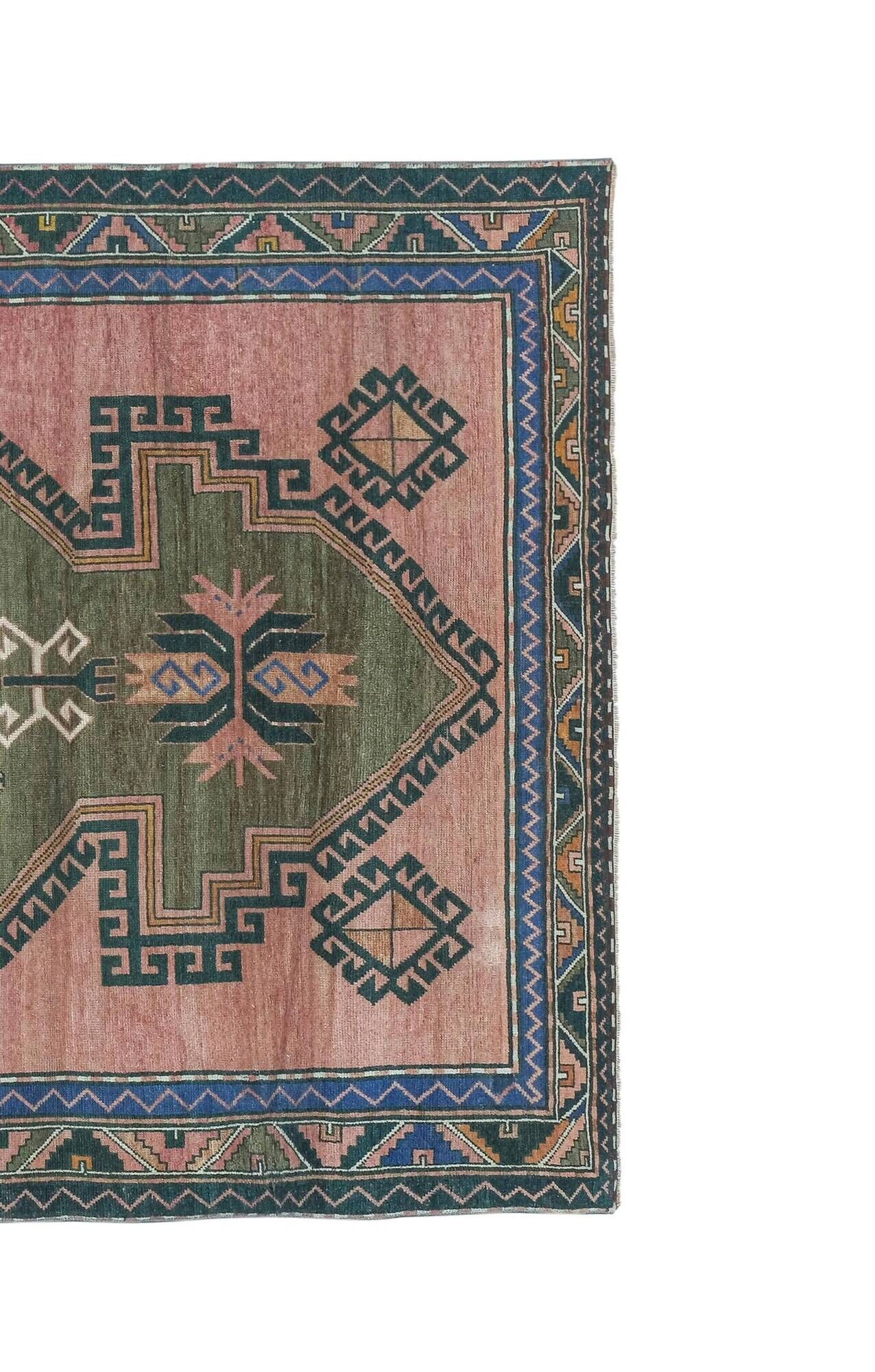Vintage handmade Turkish rug 180x305 cm