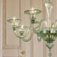 Italian Contemporary Murano Glass Chandelier with Rigadin Detailing