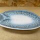 Old vallauris dish by jean austruy fish shape ceramic blue gray #b654