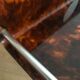 Tray in lucite tortoiseshell way circa 1970