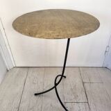 60s gold side table
