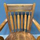 Antique American oak office chair with armrests 1920s