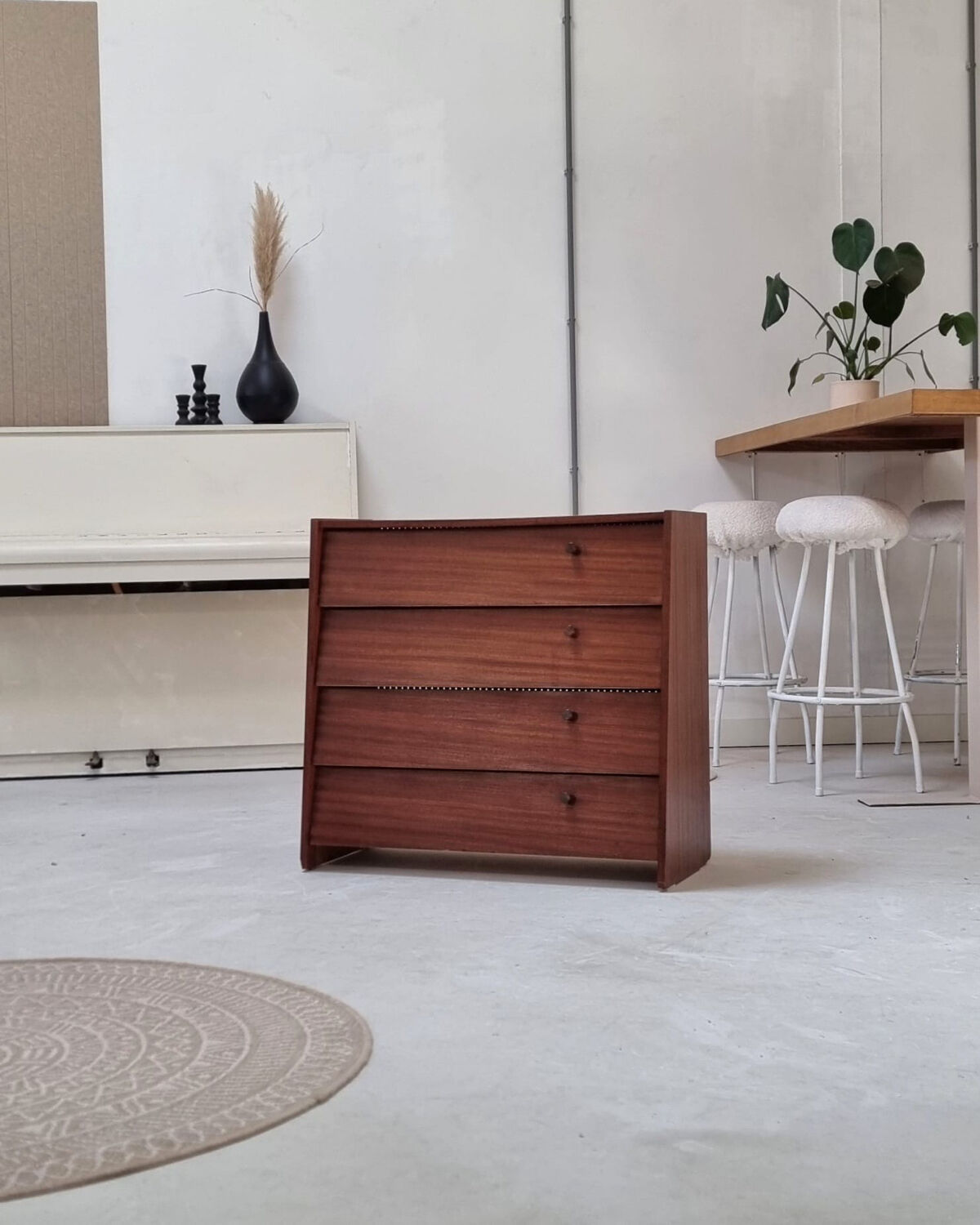 Mid-century shoe cabinet