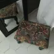 Small vintage tapestry footstool.