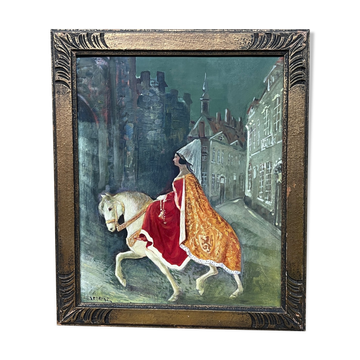 Oil on panel Countess of Flanders