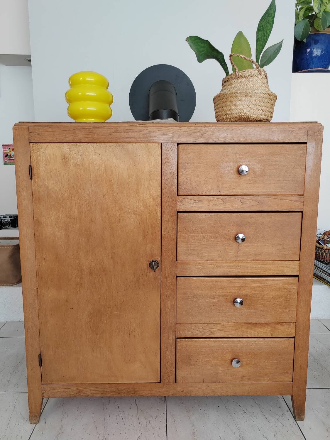 Antique vintage storage unit, antique sideboard, chest of drawers