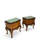 Italian Chippendale bed side tables/nightstands, 1940s/1950s.