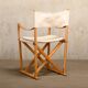Mogens Koch MK16 Folding Chair in Beech Wood and Canvas for Rud Rasmussen, DK