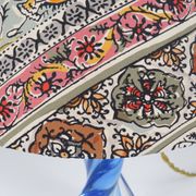 Lampe de table vintage en cristal bleu Val Saint Lambert (non signée)