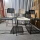 Set of 6 murgi caravan chairs 3 black 3 ivory