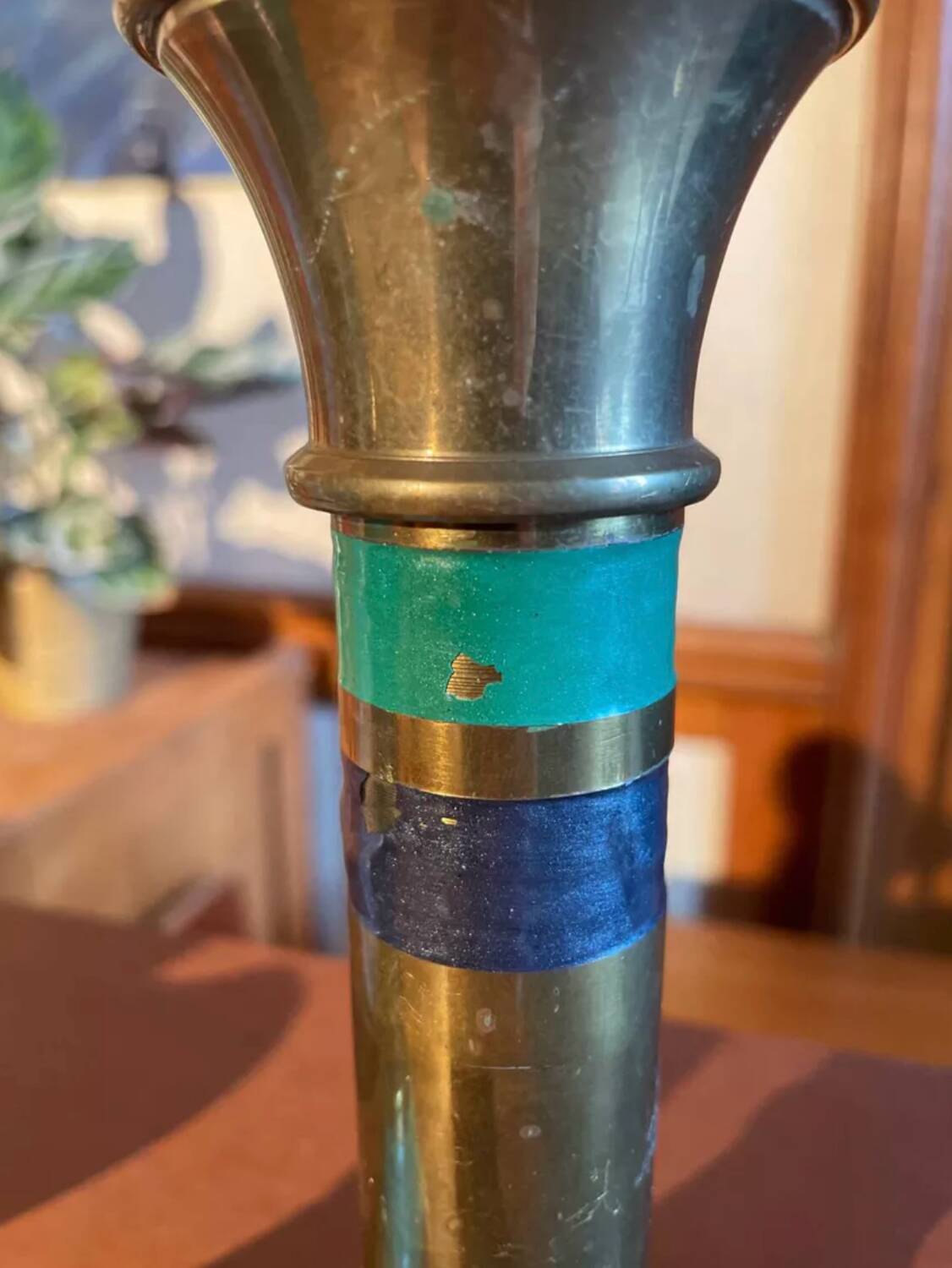 Vintage brass candle holders
