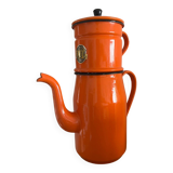 Vintage orange LUC coffee maker from the 70s