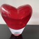 Red Heart Vase Murano attributed to Salviati by Maria Christina Hamel