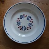 Faience dish Badonviller model Bagatelle Art Deco decoration early 20th