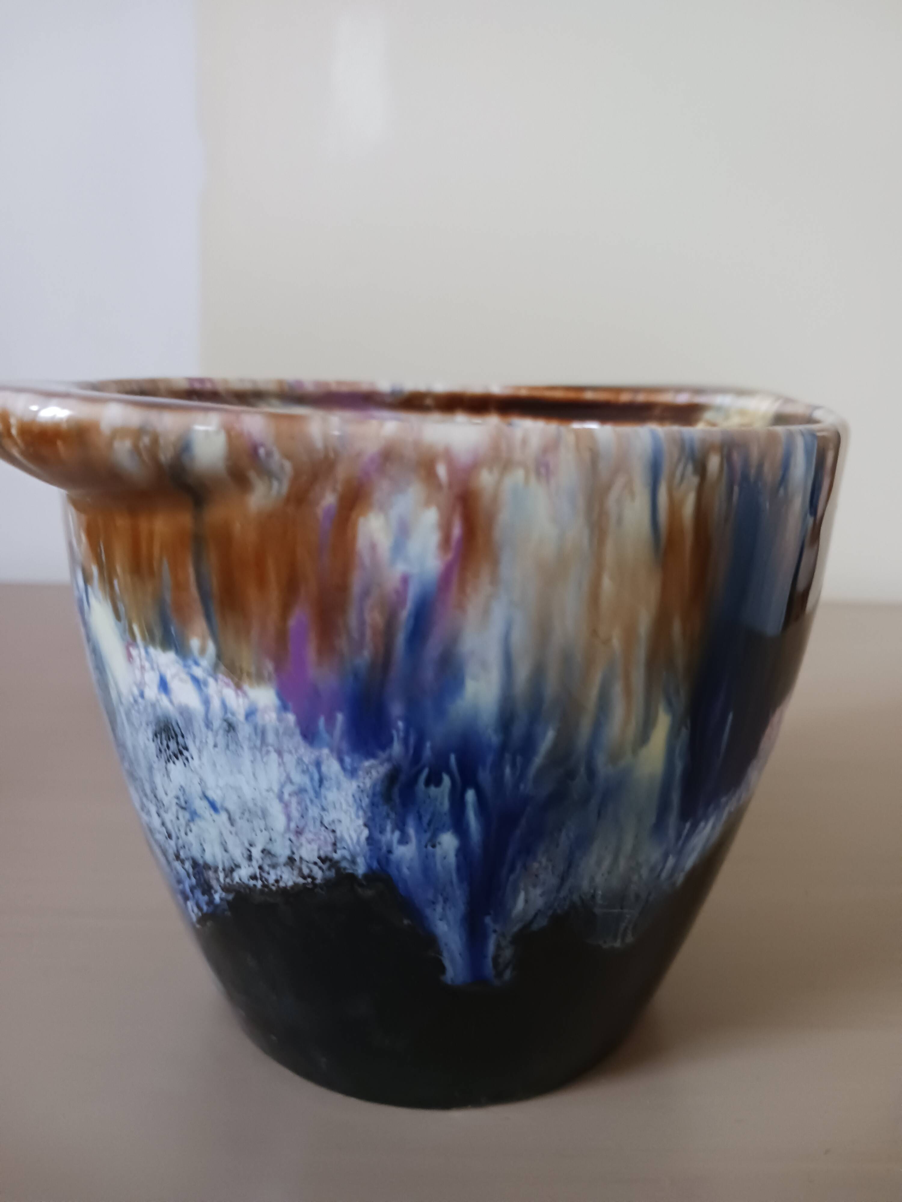 Stoneware vase, fired from Morvan