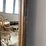 Old foot mirror gilded