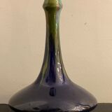 Vase soliflore en céramique française vernissée, 1920