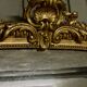 Miroir ancien Louis Philippe fronton doré - 191 x 90 cm