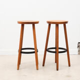 Wooden bar stool black