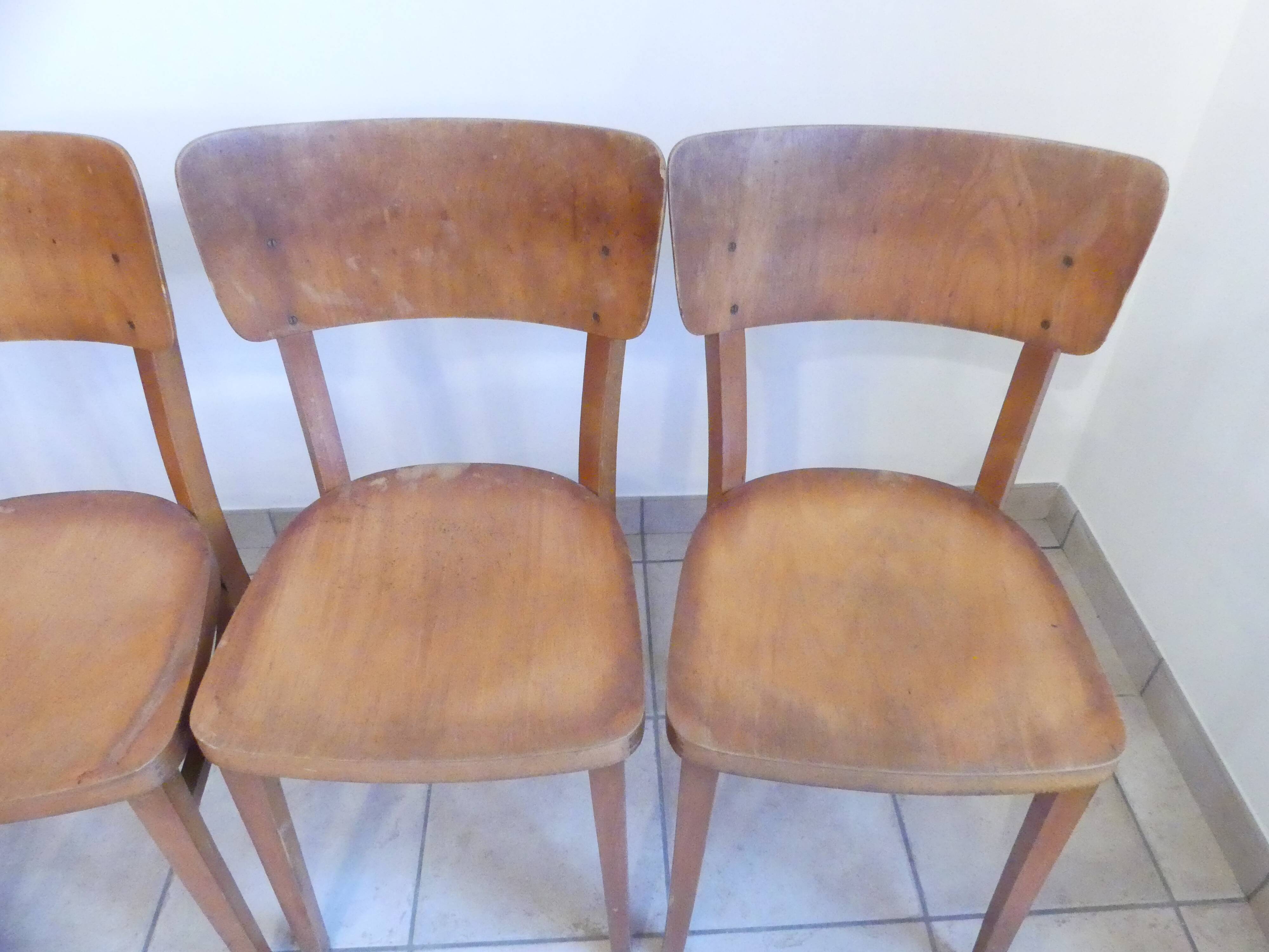 Lot of 4 Thonet chairs