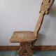 Brutalist chair of mountain chalet Savoyarde