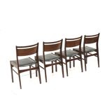 Set of 4 vintage rosewood dining chairs made in the 1960s