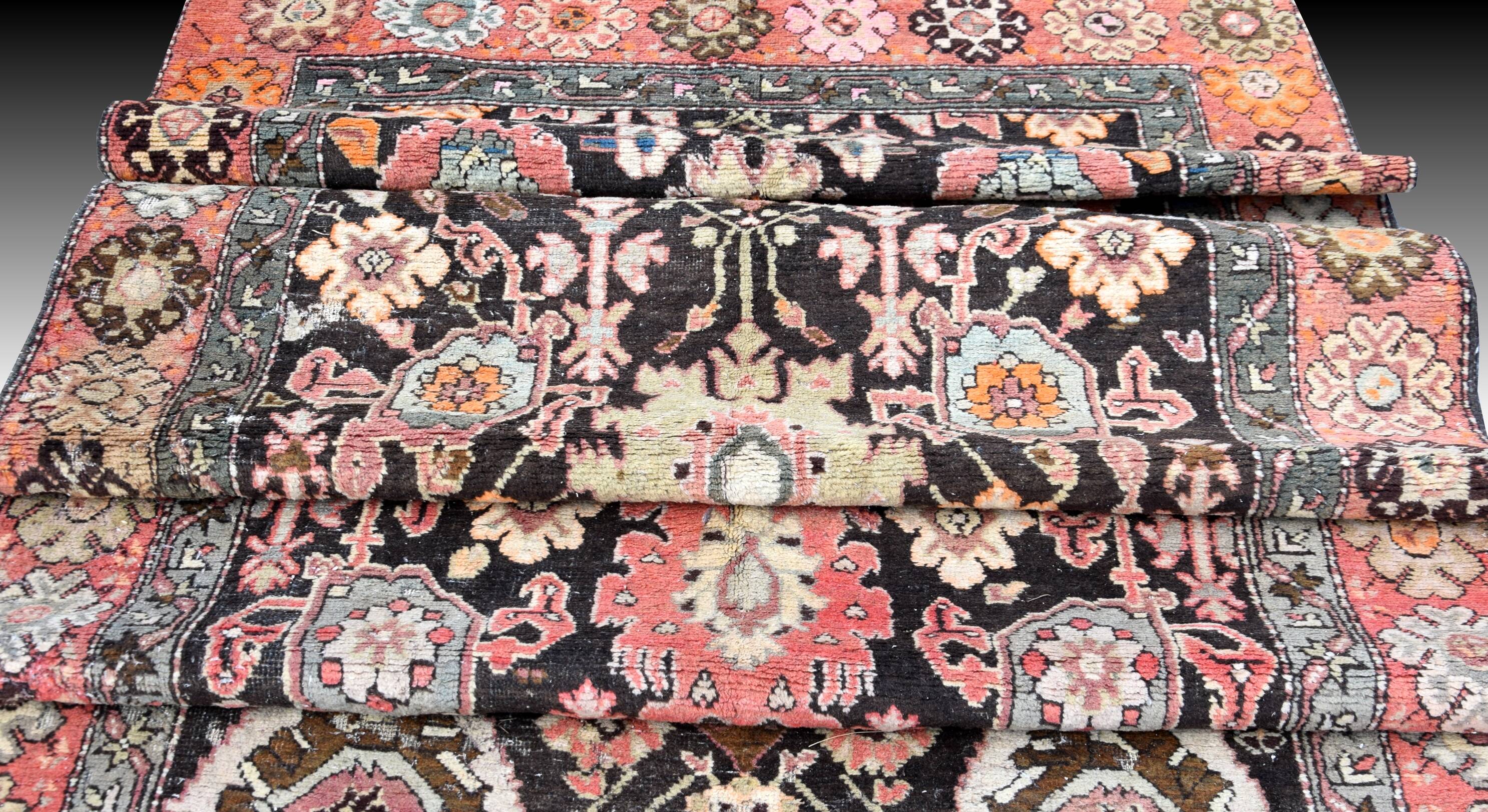 Antique 19th Century Karabagh Runner Rug: 4.80 X 1.30 Meters - Handmade