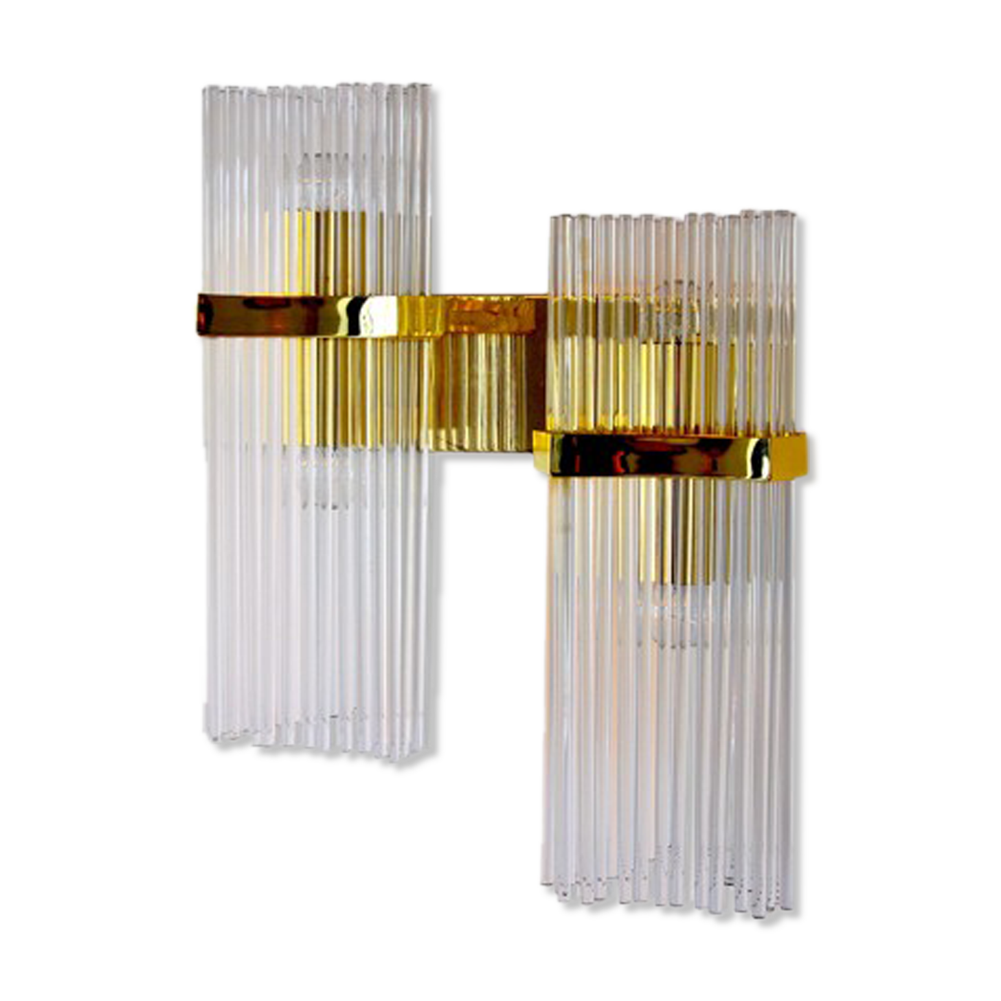 Double sconce from maison Sciolari for Lightolier, 1970